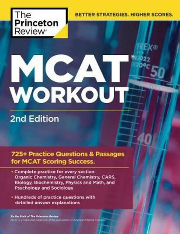 USED Book - MCAT Workout, 2nd Edition: 725+ Practice Questions & Passages for MCAT Scoring Success by The Princeton Review (Paperback) - english