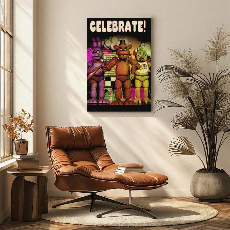 Interesting Fox Posters, Five Nights Freddy'S Posters, Five Nights On Freddy'S Celebration Wall Posters, High-Definition Canvas Posters, Cool Bedroom Aesthetic Art Posters, Retro Posters, Movie Posters, Wall Decorations, Retro Wall Art