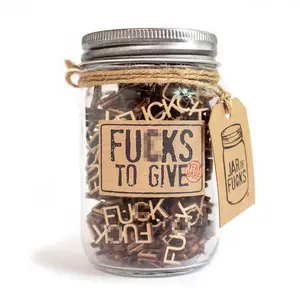 Jar of Fcks To Give 12 oz Gag Gift Christmas White Elephant