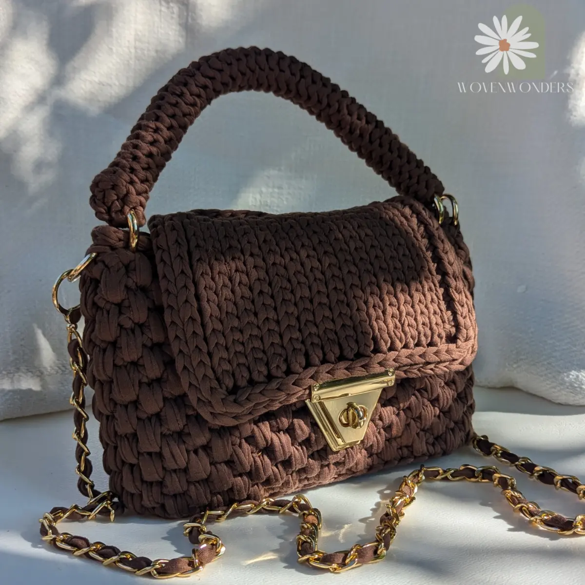 Soft T-Shirt Yarn Crochet Clutch Cross Body Bag - Handwoven Women's Everyday Fashion & Travel Accessory Gift