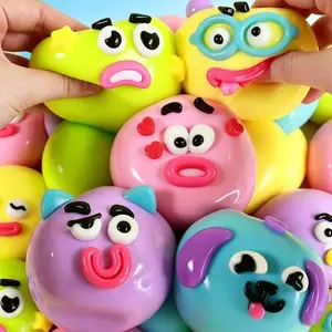 Funny Dog Face Swap Squishy,Cute Face Squishy Stress Balls (RANDOM 1PCS)