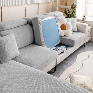Embroidered Sofa Cover, Anti-Scratch, Non-Slip, Universal Size for Bedroom, Office, Living Room, Elastic Furniture Protector, Couch Cover, Stretch Sofa Slipcover