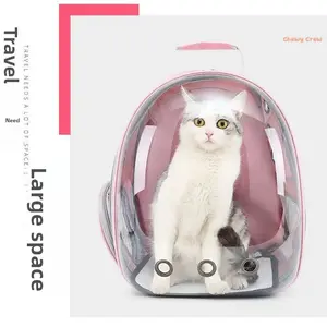 Chewy Crew   dog car seat Stress-Free Travel Pet Carrier Backpack Breathable Transparent Design for Full Visibility Adjustable Straps for Comfort Safe Space for Small Dogs & Cats