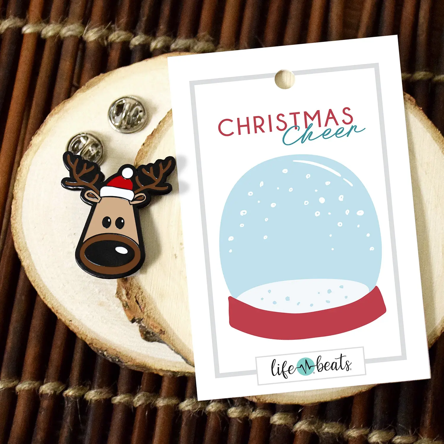 Reindeer Enamel Pin