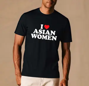 100%cotton I Love Asian Women T-Shirt