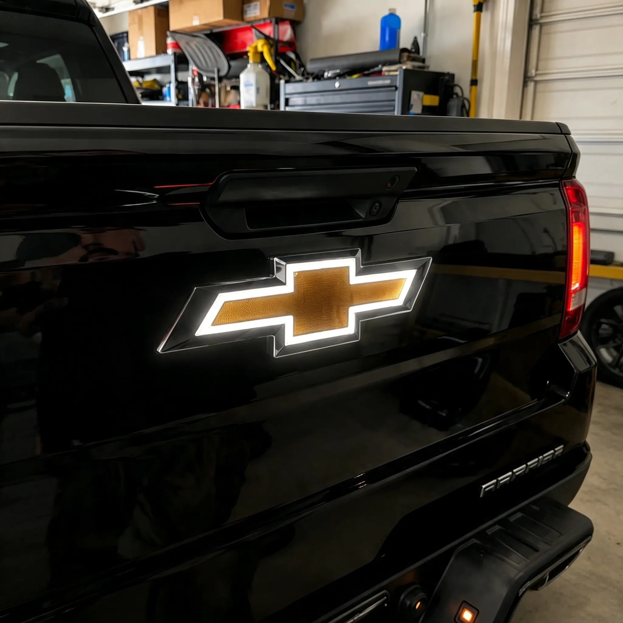 Chevy Lighted Grille Car Emblem – 5D Cold Light Multicolor LED Bowtie Car Logo Emblem