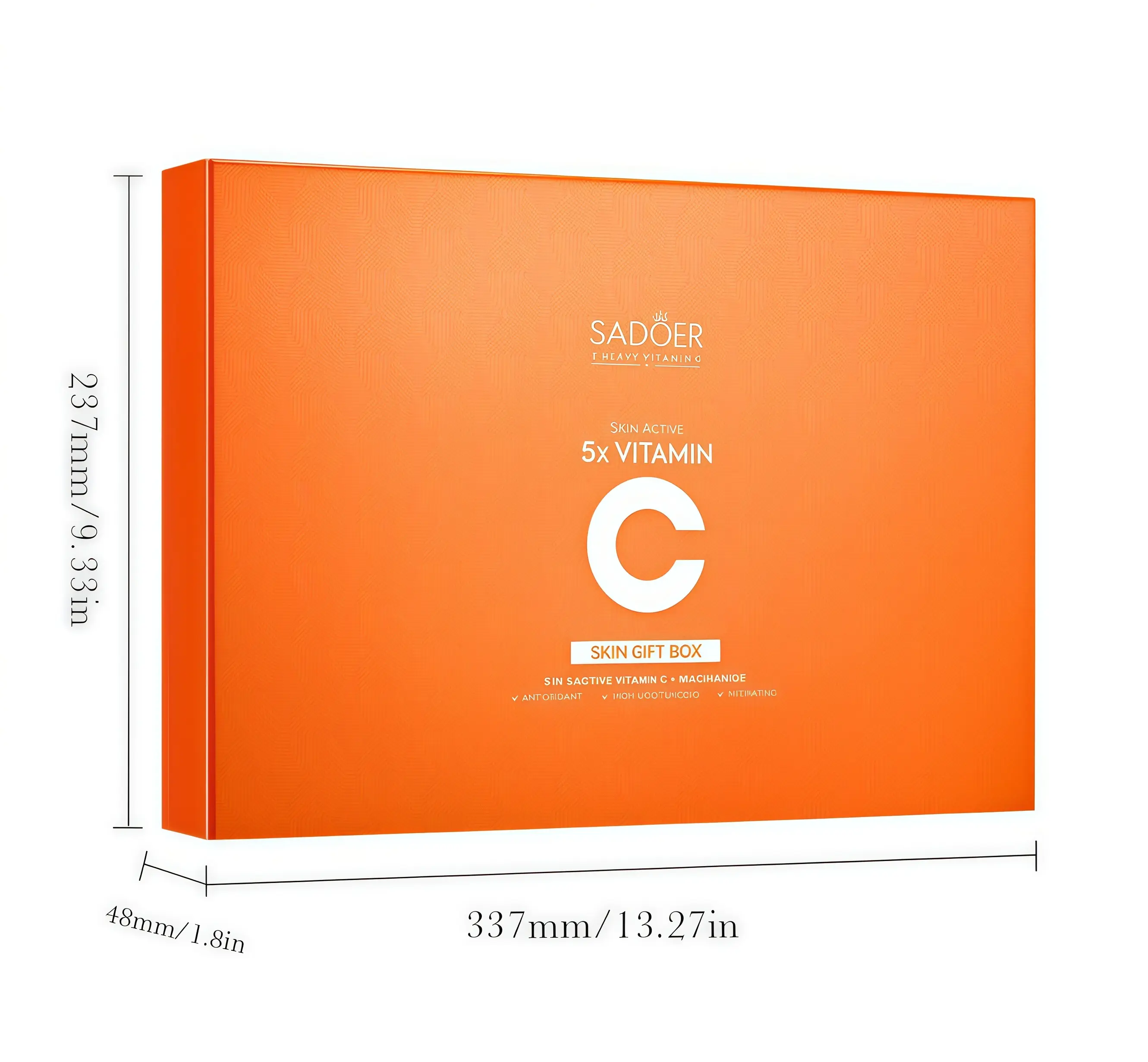 SADOER] 5X Vitamin C Skincare Set Hydrating Glowing Repairing Skin