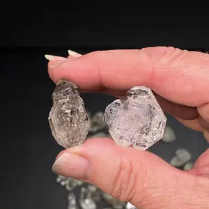 ONE Unique Double Terminated Quartz Crystal with Fluorescent Inclusions