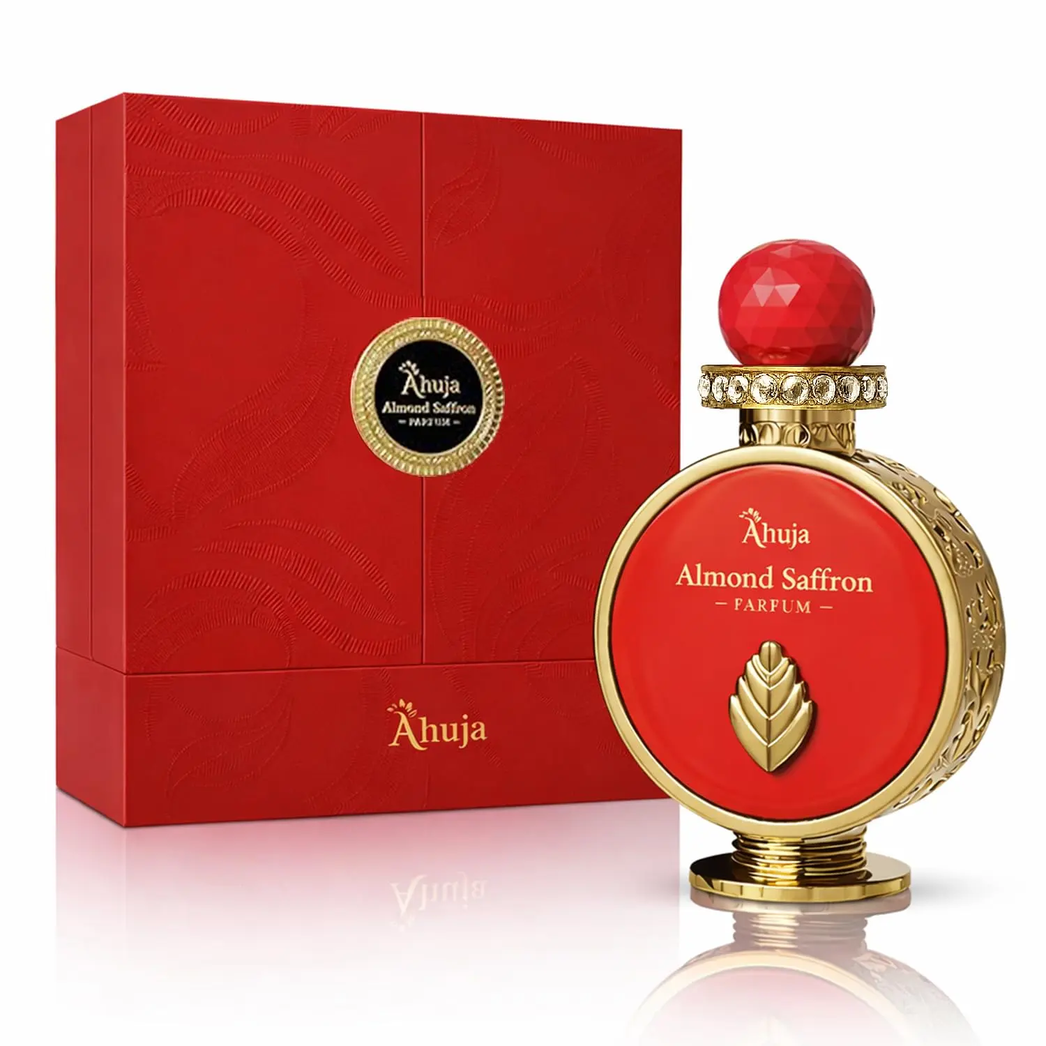 Ahuja Almond Saffron Eau de Parfum for Unisex 3.4 Ounce