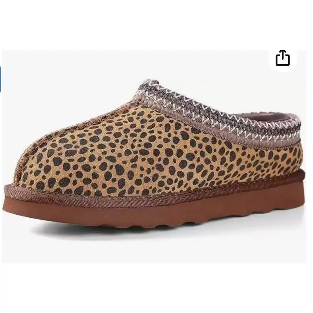 Handmade thin sole leopard print