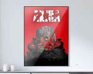 (Poster) Akira Classic Red Poster  Anime Vintage Wall Art, Gift for Maang  Fans