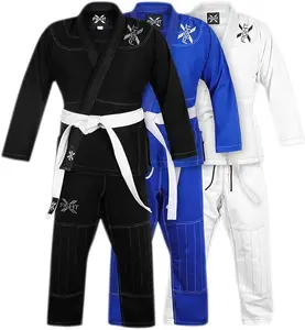 FightX Kids Brazilian Jiu Jitsu Gi Lightweight BJJ Uniform for Boys and Girls, Durable Training Fightwear for Youth Martial Arts Practice and Competition
