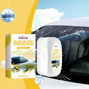 Car Glass Degreaser Car Glass Degreaser Stain Removal, Waterproof, Rainproof Car Window Cleaning Brush