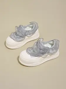 Women's New Versatile Velcro Mesh Mary Jane Shoes, Trendy Platform Thick Sole Casual Fairy Sneakers, Perfect for Daily Wear