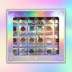 Moira | Chroma Light Eye Shadow Bundle | High-Pigment Foiled Finish, Creamy Blendable, Long-Lasting Single Shadow, Shade, 100% Vegan, Microfine Shimmer