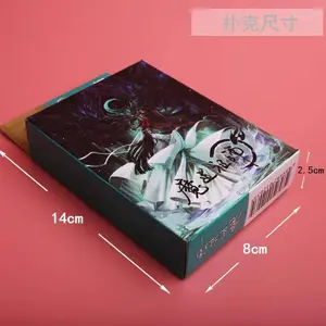 54pcs Cards Anime Fairy Tail Cosplay Poker Cards Board Game Cards Hardcover Collection Toy Gift With Box