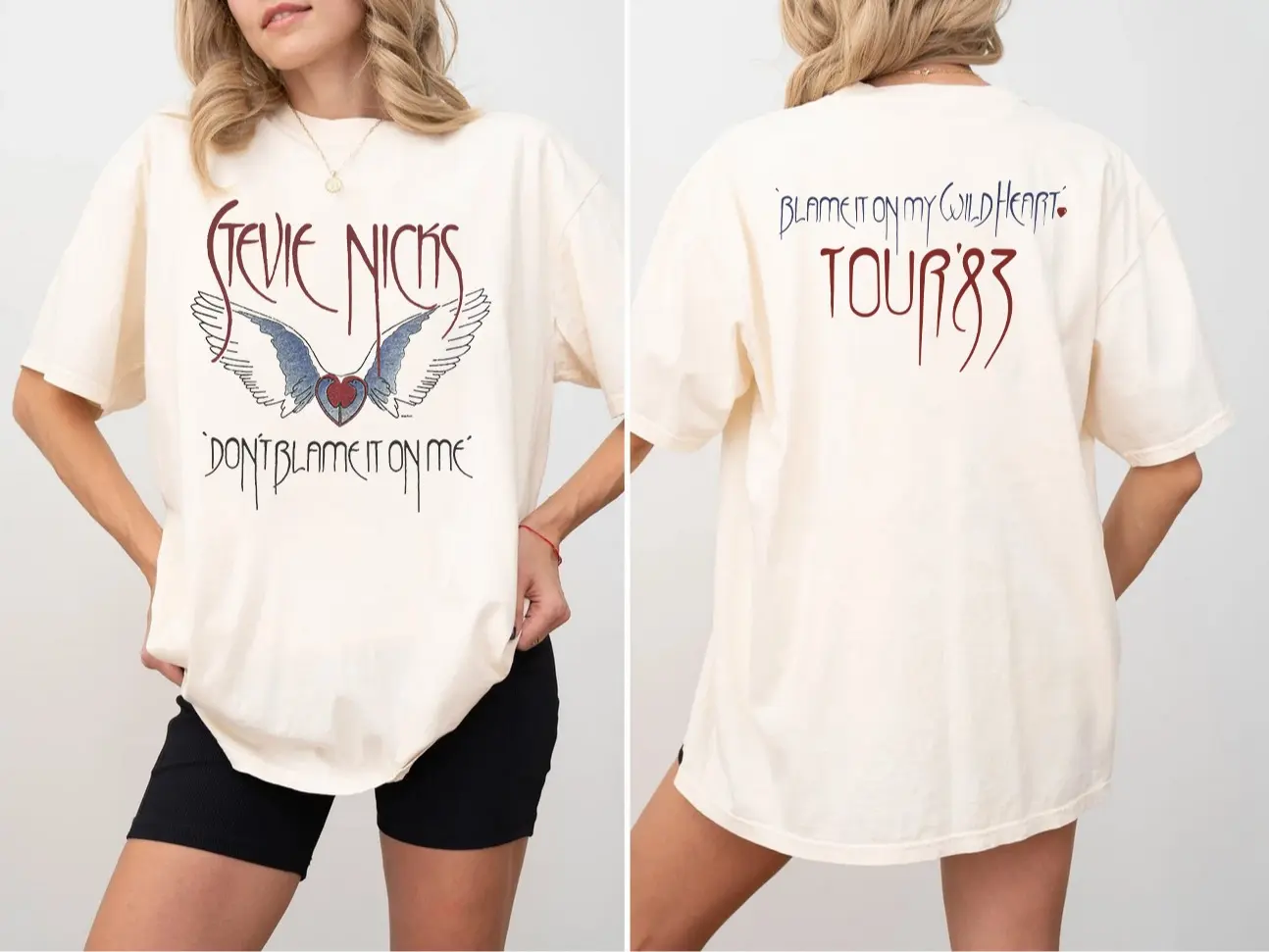 Vintage 1983 Stevie Nicks Sweatshirt Hoodie, Stevie Nicks Tee, Don’t Blame Me Tour Shirt Gift Fans