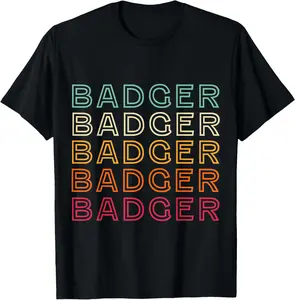 100% Cotton Retro Badger Vintage Badger T-Shirt