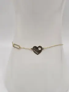 10k Manilla with Mama Plaque - Gold Color Slavon Pepper Design, Size 7, Elegant Jewelry for Women