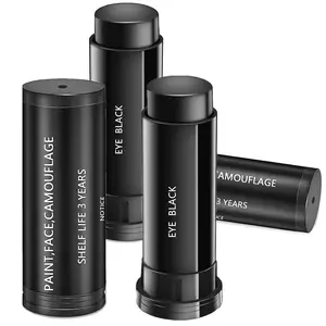 3PCS Eye Black Sticks for Sports,Eyeblack Baseball Face Paint,Softball/Baseball Accessories,Football Stick Eye Strips,Black Face Body Paint for Halloween Makeup