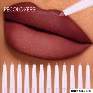 1pc Long-Lasting Waterproof Matte Nude Lip Liner | High Pigmentation, Retractable, Smooth Application, Smooth Application for Lip Liner & Outlines, Perfect for Everyday Makeup & Valentine's Day Looks