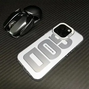 GOD Pattern Fashion TPU Laser Craft Phone Case for iPhone 17 16 15 14 13 12 11 X XS MAX PLUS AIR Anti-Drop Protection Phone Case