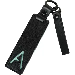 Initial Monogram A-Z Keychain for Women Men, Initial Letter Pendant with Key Ring, Charms for Key Backpack Bag