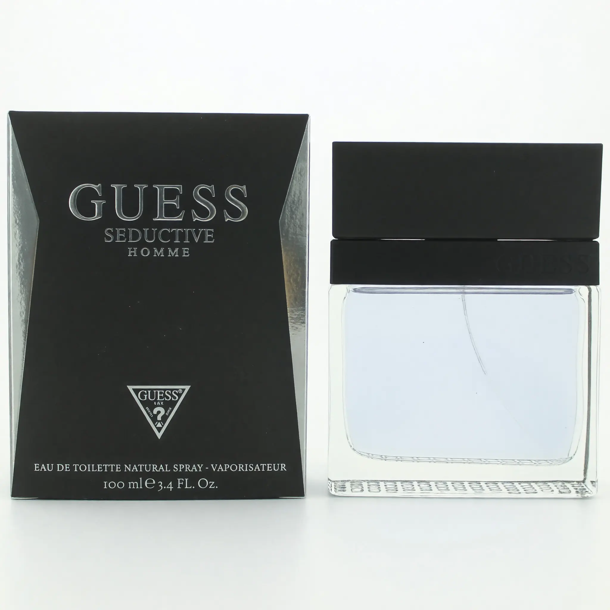 Guess Seductive Men's 3.4 oz EDT Spray - Signature Fragrance, Charismatic, Magnetic, Cardamom Milk Notes, See Product Packaging for Full Ingredient List