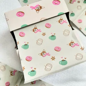 Pumpkin Pawty Foils - Adorable Design with Donuts and Corgi Dogs Patterned Foil Sheets