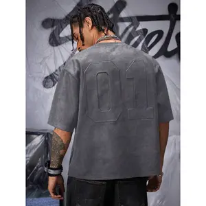 (Gold promotion)Men's Loose Knit Short Sleeve T-Shirt With Air Layer Suede, Summer, Streetwear