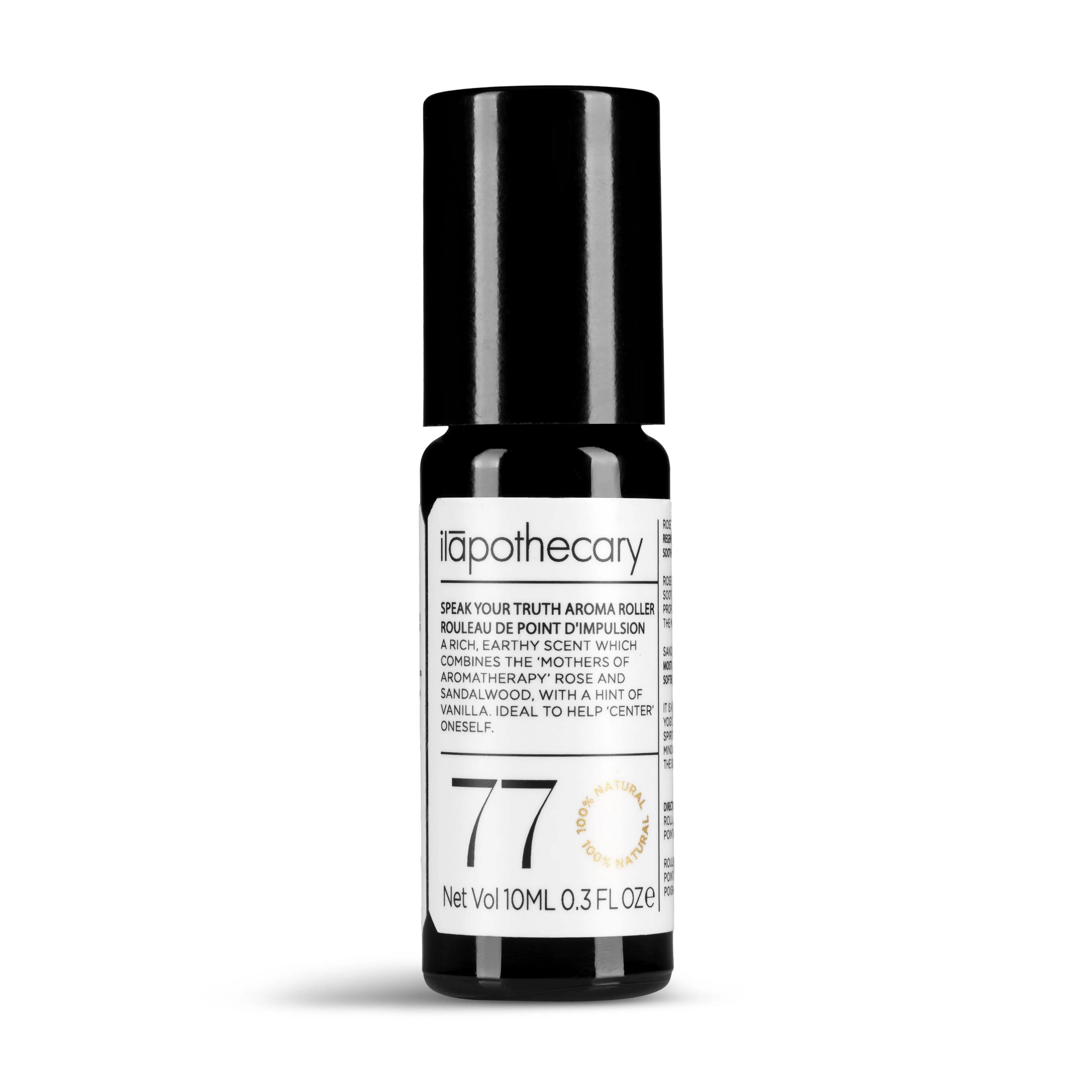 ilapothecary Speak Your Truth Aroma Roller - Sandalwood & Rose Pulse Point Oil - Moringa Nourishing Roll On - Natural Vegan Alcohol-Free Aromatherapy - 0.3 fl oz