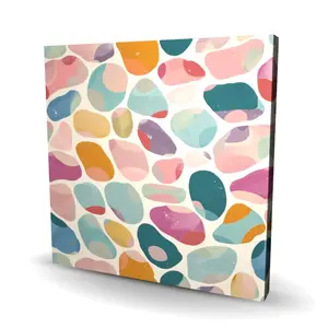 212 MAIN 24x24 in. Minimalist Artistic Dots & Bops Wall Photo Print - White Home Decor for Stylish Room Spaces, Conscious Sales C1RC24242A0OFU
