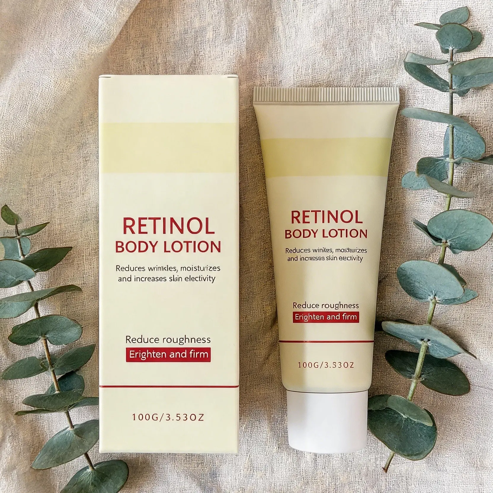 Retinol Body Moisturizing Cream - Moisturizes for Firm, Supple Skin; Infused with Plant Extracts for Soft, Silky, Dewy Skin, Moisturize
