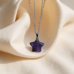 Amethyst Star crystal pendant