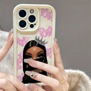 Bratz Doll Theme Case for iPhone 16 Pro Max/ 16 Pro/ 16/ 15 Plus/ 14/ 13/ 12 Mini/ 11 Pro/ XS Max/ XR/ X/ XS, Shockproof Fashion Silicone Phone Case Series