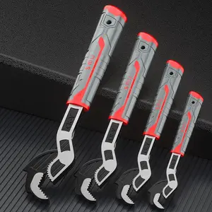 Multifunctional Self-Locking Pipe Wrench, Adjustable Wrench, Large Opening Industrial Grade Quick Release Tool for Plumbing, Home Decor, Car & Bike Repair, Heavy Duty Wrench