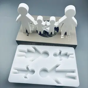 DIY 4 People Plaster Candle Aromatherapy Handmade Silicone Mold Creative 4 People Desktop Decoration Decoration Drip Mold, Handcraft Mold