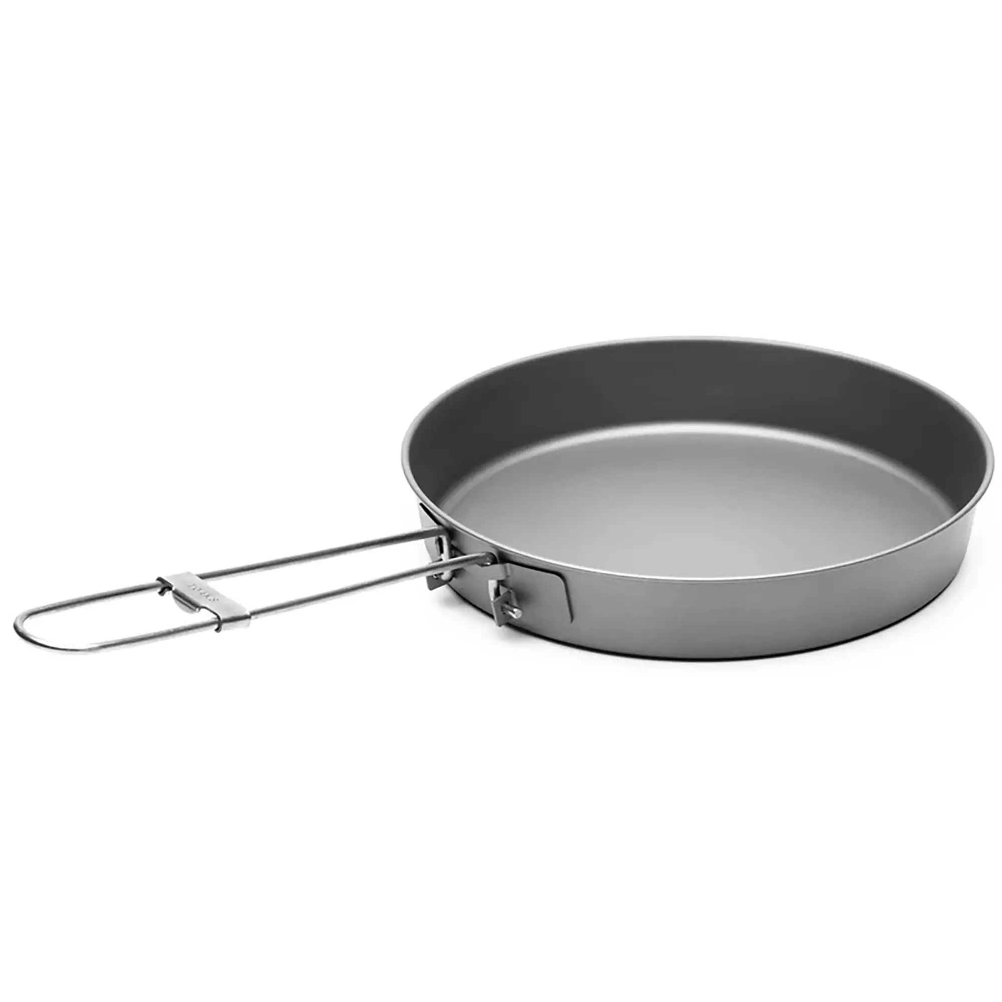 TOAKS Pure Titanium 6.5 inch Frying Pan - Corrosion Proof, Lock Handle, No Metallic Aftertaste, for Outdoor Cooking