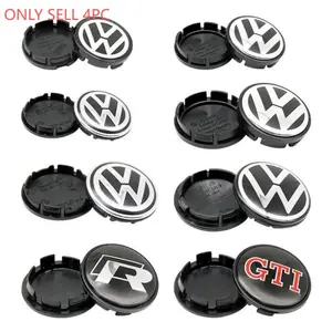 4pcs Wheel HUB Center Caps, 56mm 65mm 66mm 70mm 76mm, Car Accessories, Fits Volkswagen R Golf 6 Motion Gti Passat Touran Tiguan CC Mk4 Jetta Bora