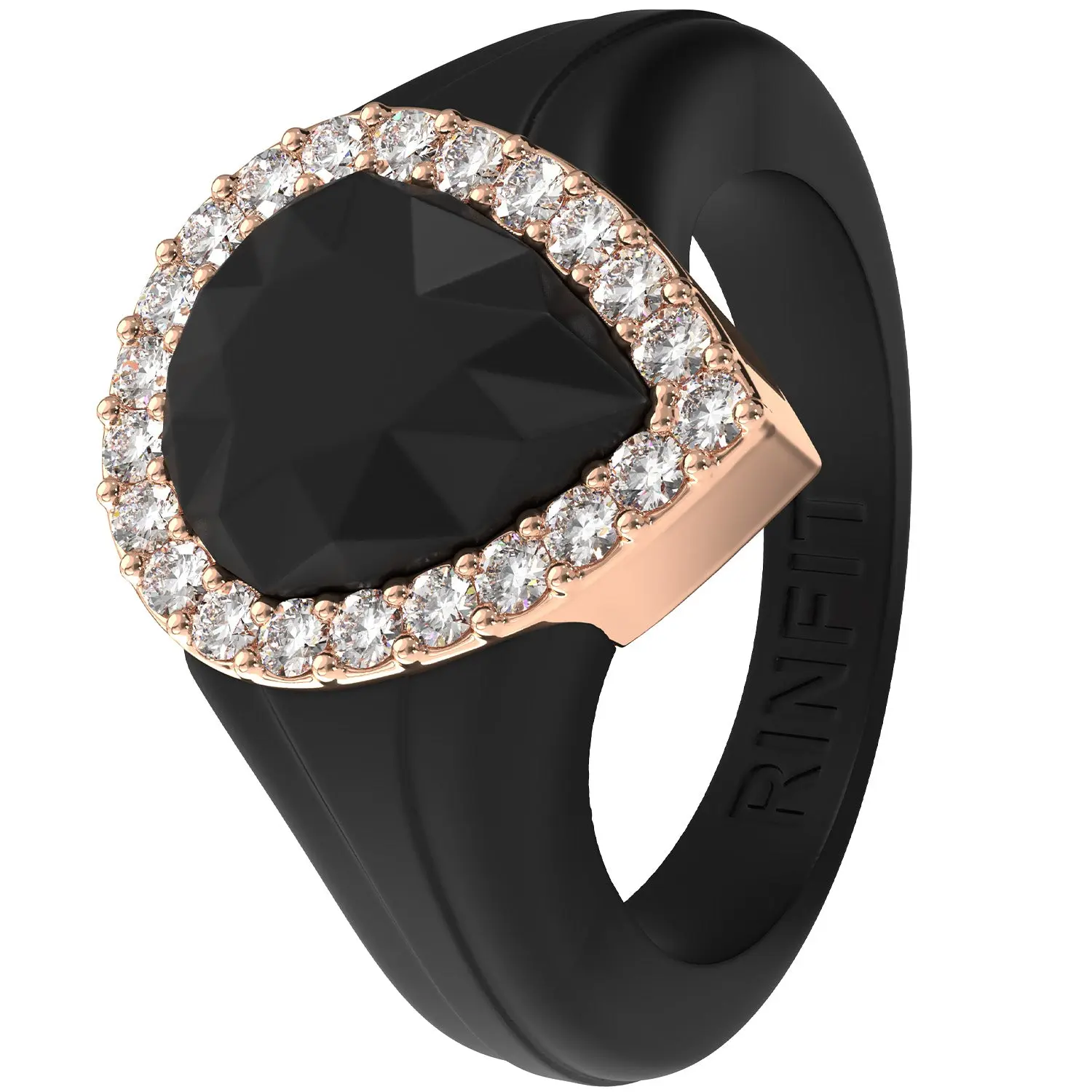 Black and Rose Gold