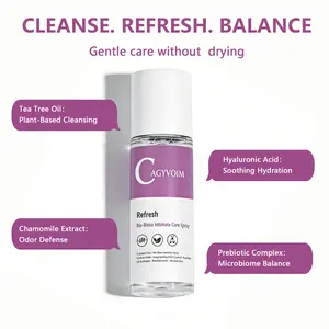 CAGYVOIM Fresh Intimate Skin Spray – Odor Control, pH-Balanced & Itch Relief | Instant Feminine Freshness Spray