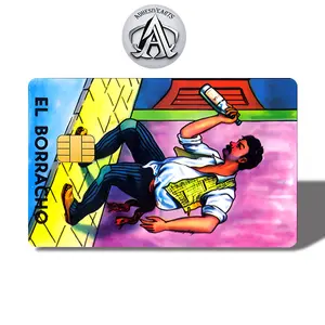 AdhesiveArts El Boracho Debit Card Skin/Sticker High Quality Durable Vinyl for Customization and Personalization from Loteria Game