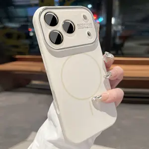 【Limited Time $2.5 Off Coupon】Must-Have Magnetic Case for iPhone 17 16 15 14 13 promax! 🤍   Acrylic Camera Lens Protector + Strong MagSafe Attraction, Slim & Not Bulky, Super Clean Look!
