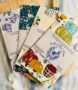 Large Beeswax Wrap- Animals (Naturally Bloomed)