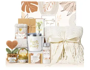 Self Care Gifts Get Well Soon Gift Baskets for Women, Mothers Day Birthday Gifts for Women Care Package, Unique Sympathy Gift Basket Spa Thinking of You Gift Set for Mom Her Wife Best Friend Sister