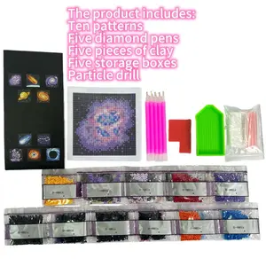 Gift for Her — Relaxing ASMR Diamond Painting Kit with 8 Designs