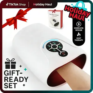 Smart Hand Massager with Heat & Compression Cordless Electric Massager for Arthritis & Carpal Tunnel Relief Perfect Gift for Women Husband or Men Mom Relaxation Aid massager foot massager massage gun back massager Ordinary Style