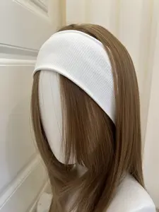 Black/White Ribbed Headband - No Slip, All-Day Comfort for Everyday & Workouts