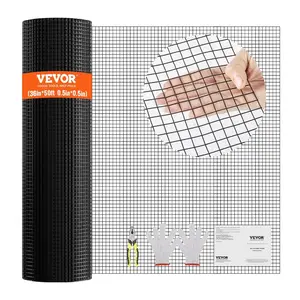 fathersdaygift VEVOR Hardware Cloth, 36''x 50' Galvanized Wire Mesh Roll, 19 Gauge Chicken Wire Fence Roll, Vinyl Coating Metal Wire Mesh for Chicken Coop Barrier, Rabbit Snake Fences, Poultry Enclosures