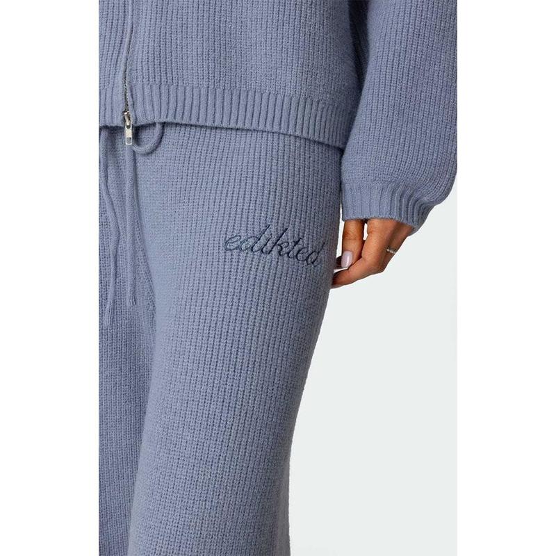 Edikted Women's Kris Ribbed Knit Sweatpants